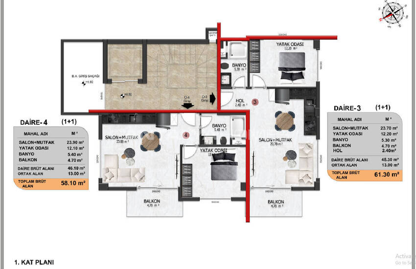 Flats in a Complex Near Amenities in Alanya Turkey 36