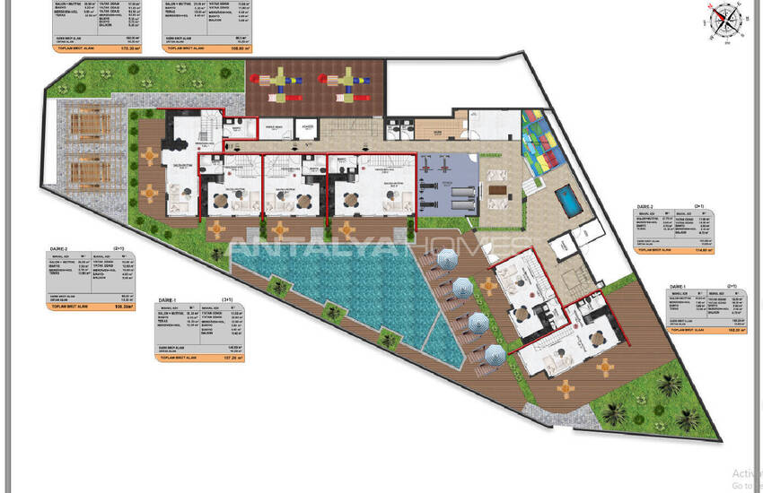 Flats in a Complex Near Amenities in Alanya Turkey 37