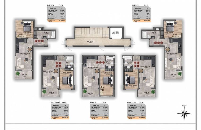 Apartments in an Exclusive Housing Project in Alanya Oba 9