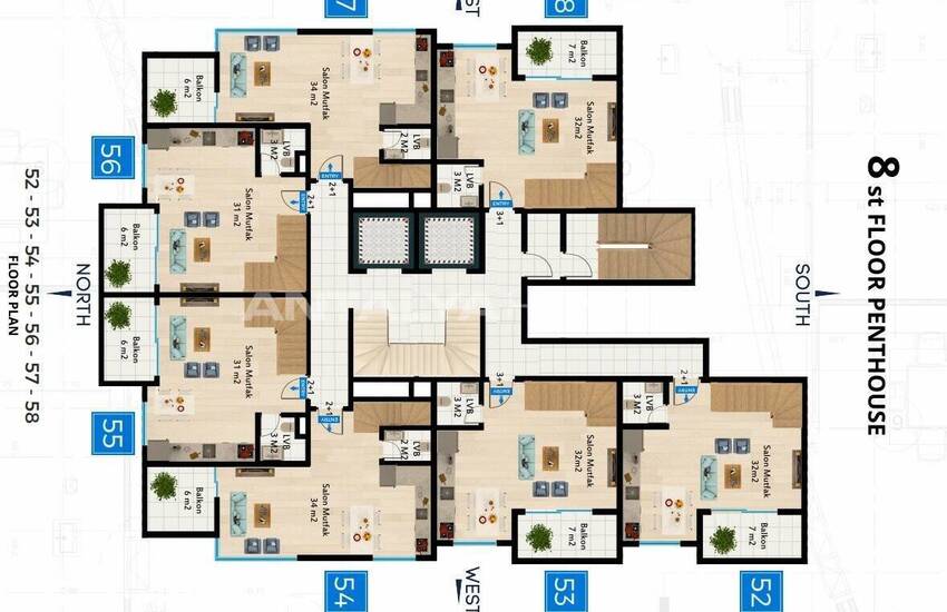 Инвестиционно Выгодные Элитная Квартиры в Аланье 30