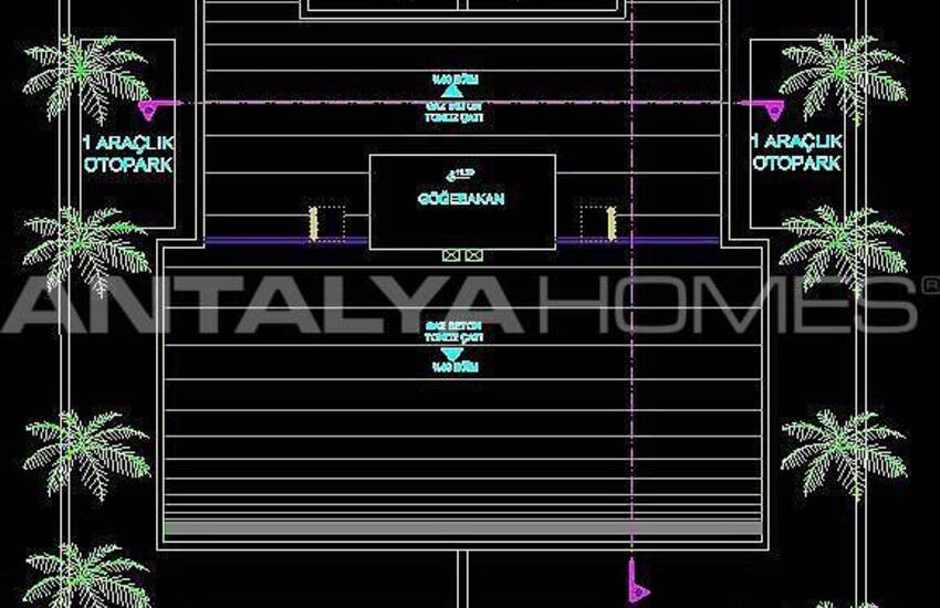 ویلا با استخر و آسانسور خصوصی در آنتالیا، دوشمالتی 50