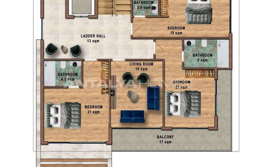 Villa Avec Système De Maison Intelligente À Bektas Alanya 27