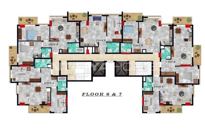 شقق مريحة بالقرب من البحر في محمودلار ألانيا 18