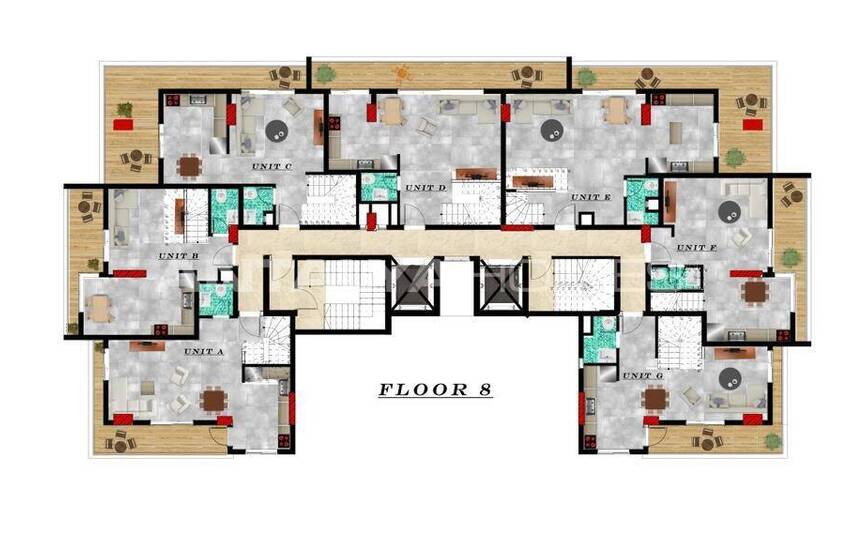 شقق مريحة بالقرب من البحر في محمودلار ألانيا 19