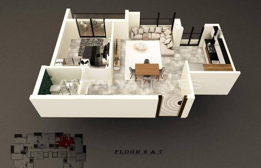 شقق مريحة بالقرب من البحر في محمودلار ألانيا 21