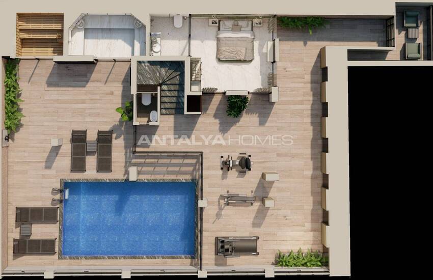 House with High Privacy and Rich Amenities in Antalya Kalkan 71