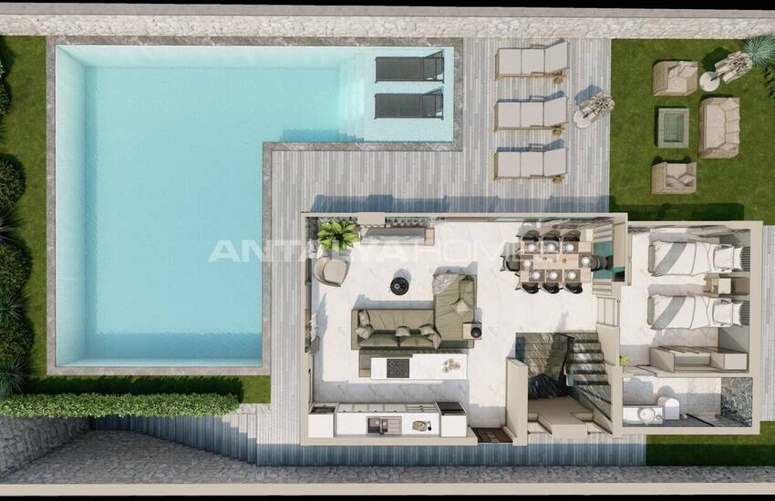 House with High Privacy and Rich Amenities in Antalya Kalkan 72