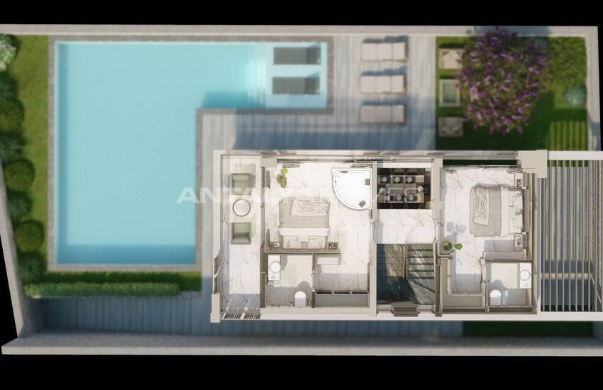House with High Privacy and Rich Amenities in Antalya Kalkan 73