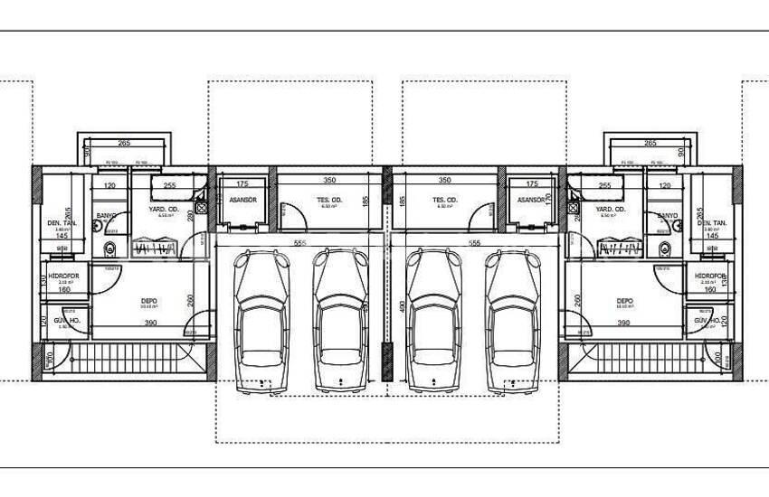 Сдвоенные Виллы с Личным Бассейном и Садом в Анталии 45