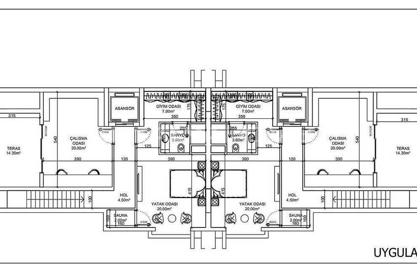 Сдвоенные Виллы с Личным Бассейном и Садом в Анталии 46