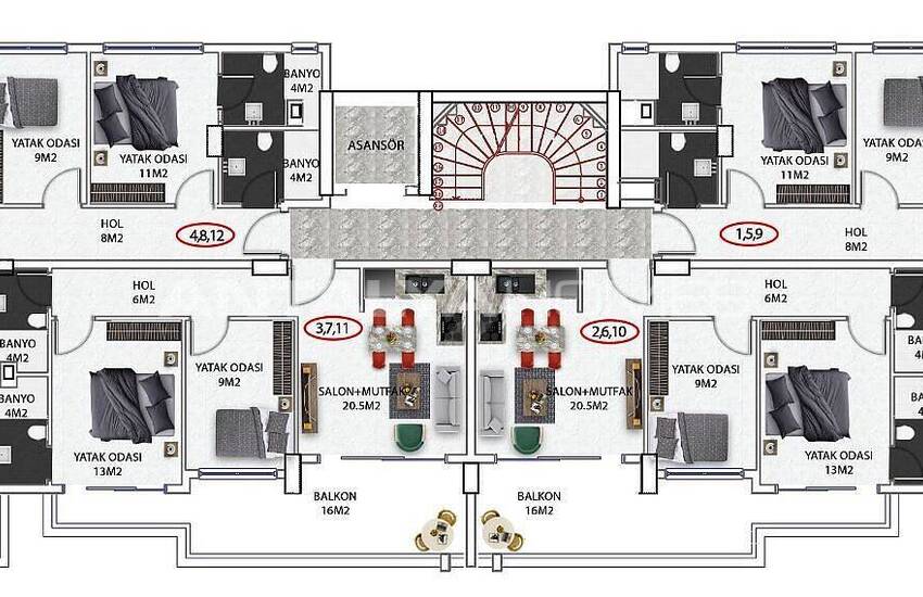 Property Within Walking Distance of the Avsallar Beach in Alanya 40