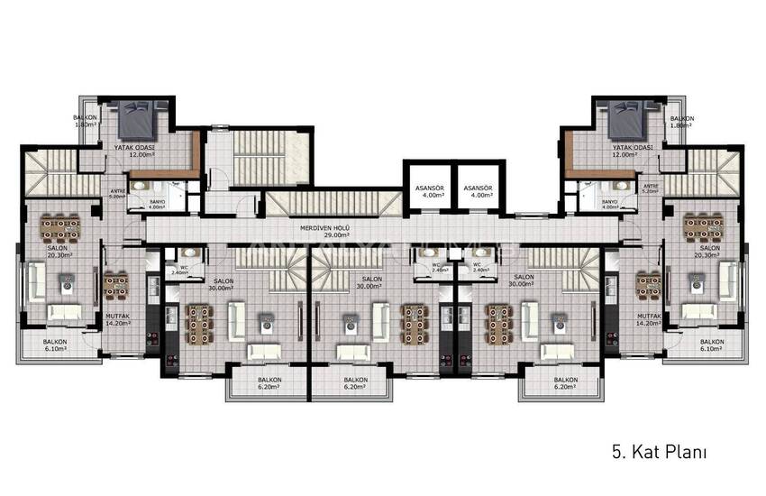 Luxury Flats in a Modern Complex Close to the Sea in Alanya 29