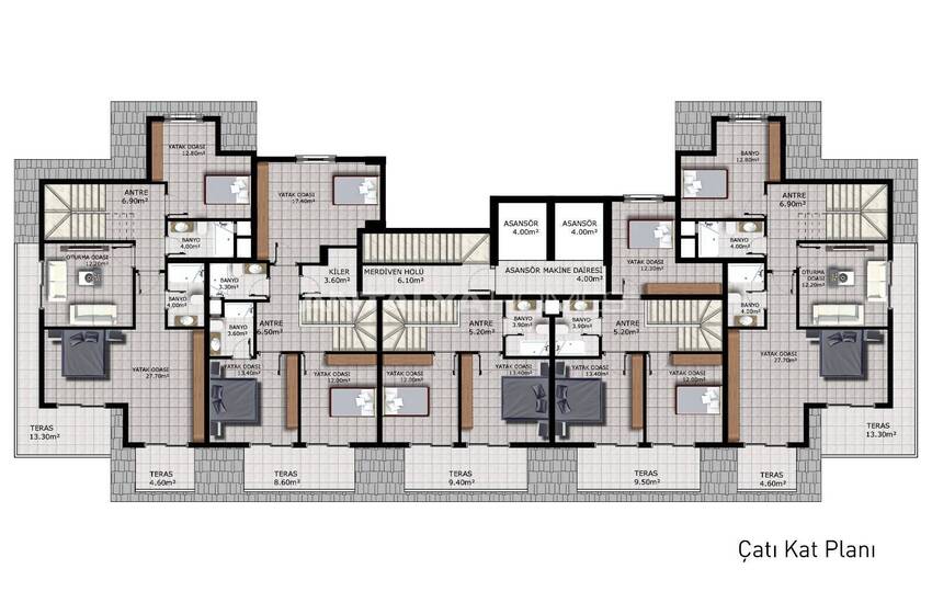 Luxury Flats in a Modern Complex Close to the Sea in Alanya 30