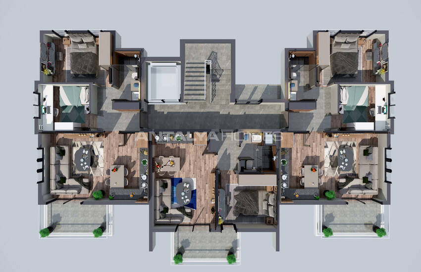 Квартиры в Комплексе с Крытым Паркингом в Анталии, Алтынташ 20