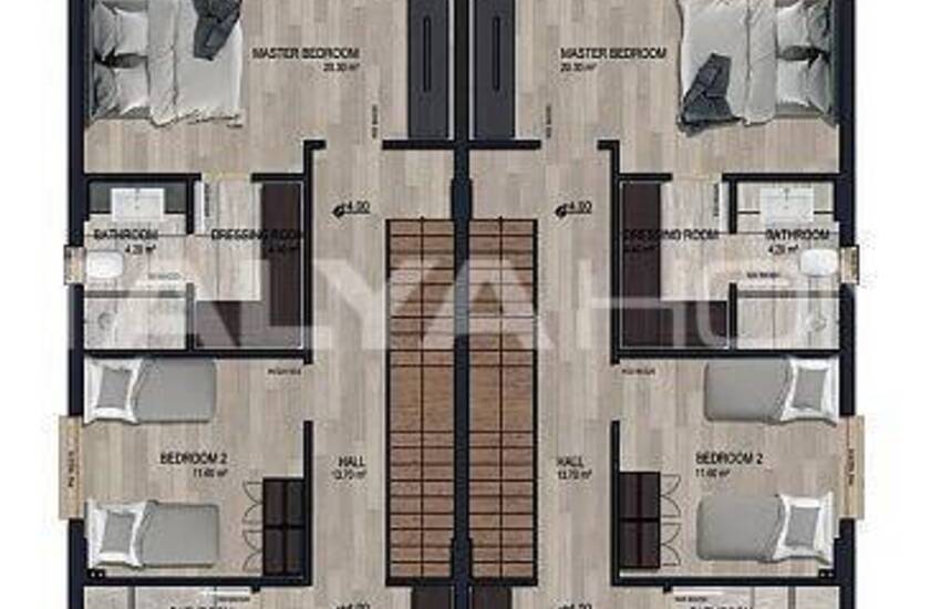 Villor Med 4 Sovrum Och Privata Pooler I Antalya Dosemealti 55