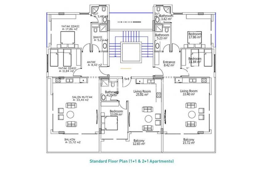 Appartement Vue Mer Dans Une Résidence Luxueuse À Alanya 34
