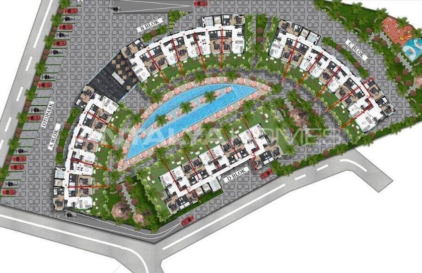 Alanya Oba'da Şehir ve Doğa Manzaralı Satılık Daireler 50