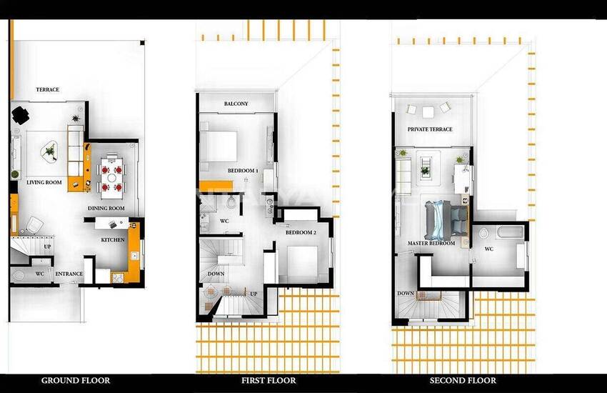 Fullt Möblerat Parhus Med Privat Pool I Kadriye 39