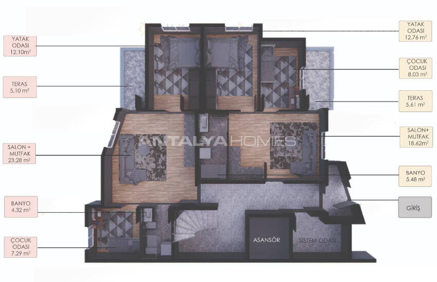 شقق بالغاز الطبيعي قريبة من البحر في مراد باشا 13