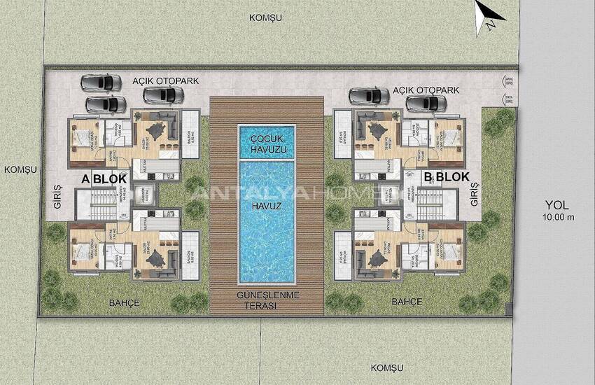 آپارتمان لوکس در یک مجتمع با استخر مشترک در بلک 17