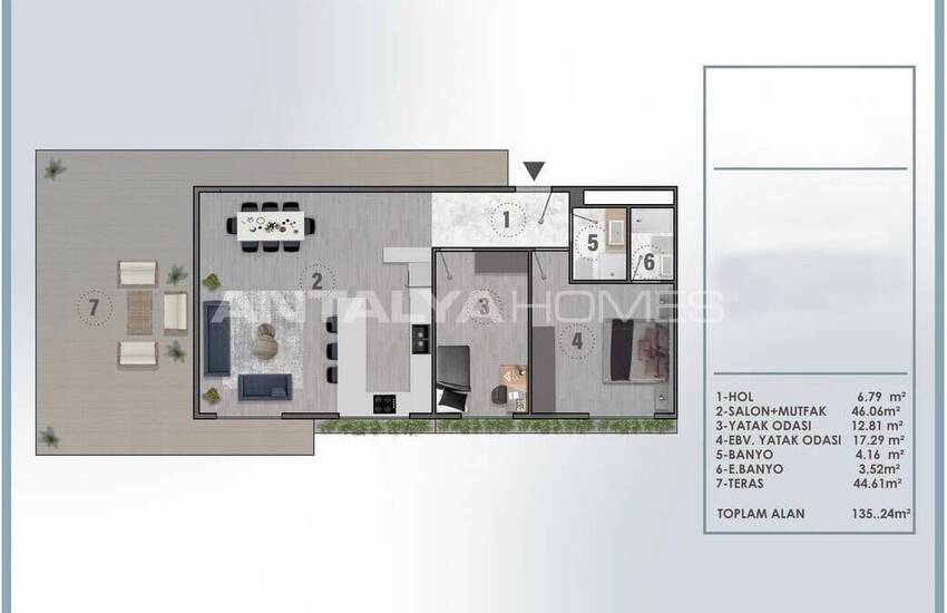 Moderne Wohnungen In Einem Neuen Luxus-komplex In Aksu Antalya 31