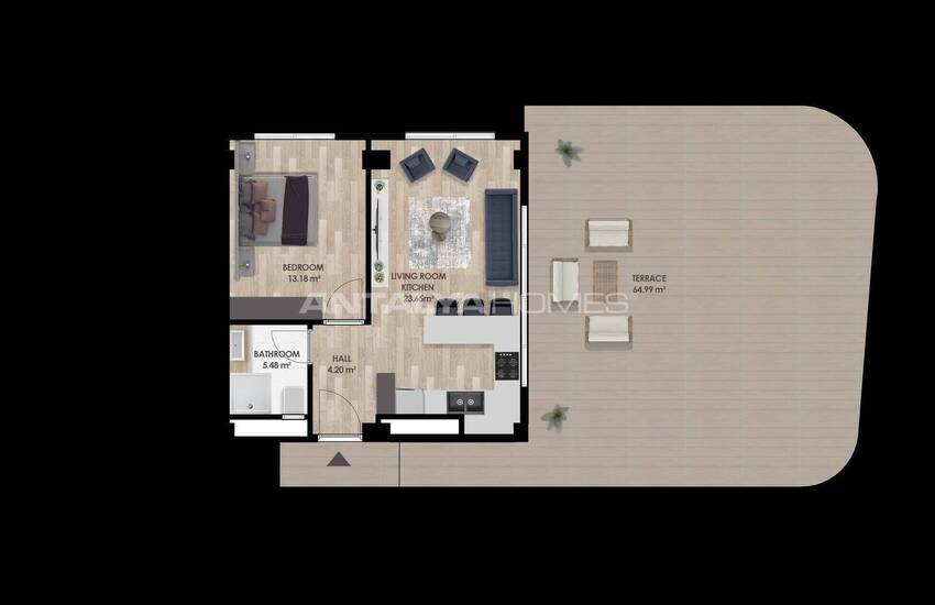 Antalya Altıntaş'ta Lüks Konseptli Sitede Modern Daireler 26