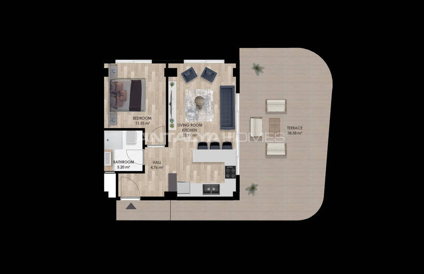 Antalya Altıntaş'ta Lüks Konseptli Sitede Modern Daireler 27