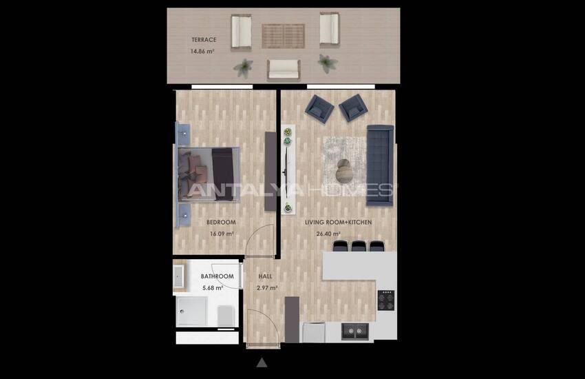 Antalya Altıntaş'ta Lüks Konseptli Sitede Modern Daireler 30