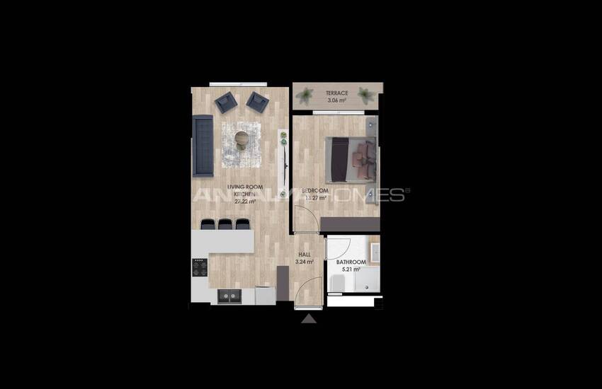 Antalya Altıntaş'ta Lüks Konseptli Sitede Modern Daireler 32