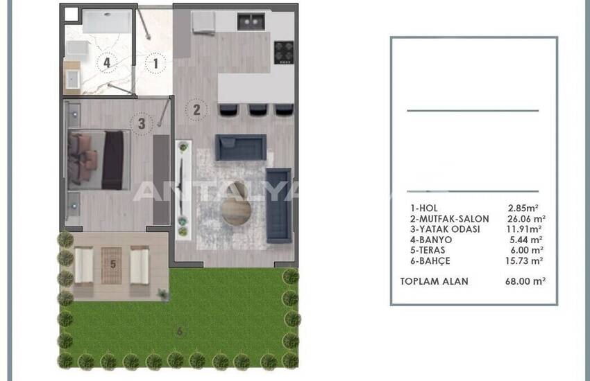 Appartements Modernes Dans Résidence De Luxe À Aksu Antalya 22