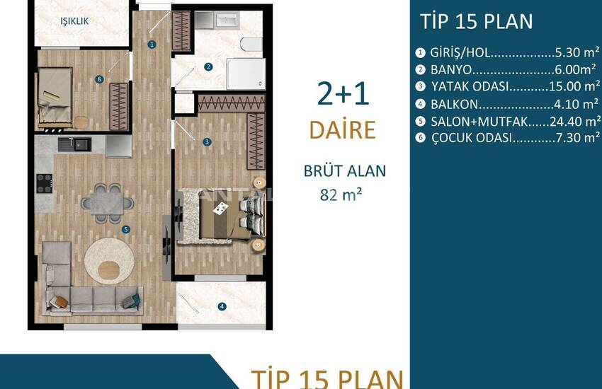 Moderne En Stijlvolle Woningen In Nieuw Project In Kepez Antalya 37