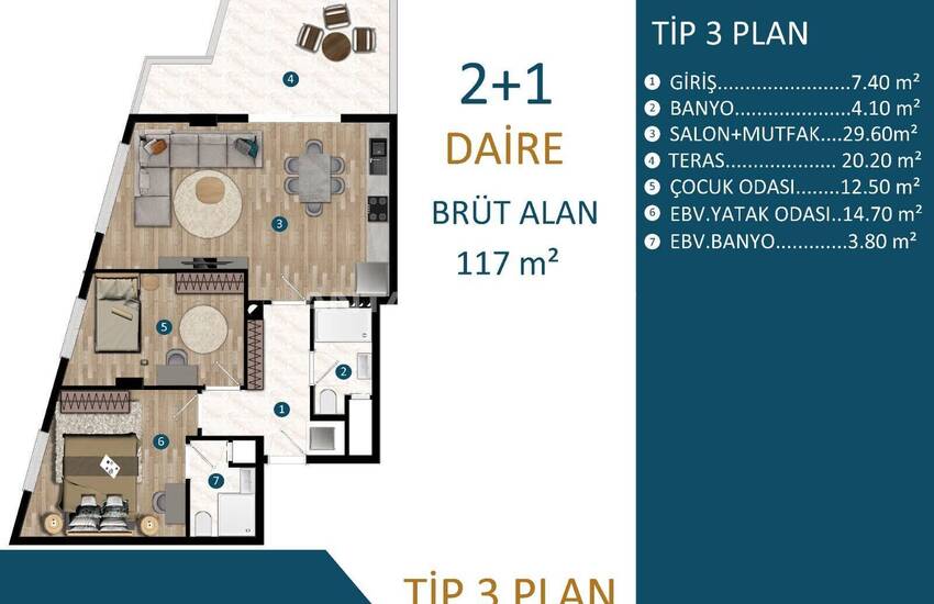 Moderne En Stijlvolle Woningen In Nieuw Project In Kepez Antalya 25