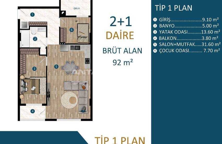 Moderne En Stijlvolle Woningen In Nieuw Project In Kepez Antalya 23