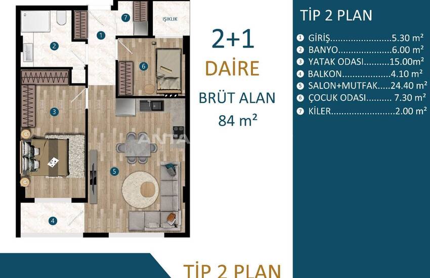 Moderne En Stijlvolle Woningen In Nieuw Project In Kepez Antalya 24
