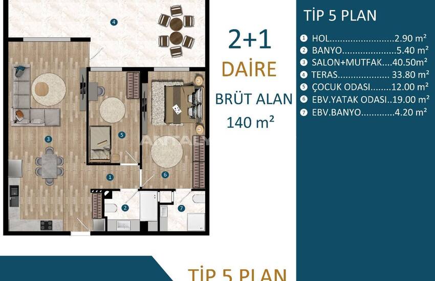 Moderne En Stijlvolle Woningen In Nieuw Project In Kepez Antalya 27