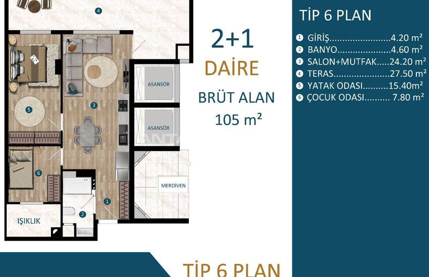 Moderne En Stijlvolle Woningen In Nieuw Project In Kepez Antalya 28