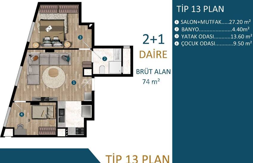 Moderne En Stijlvolle Woningen In Nieuw Project In Kepez Antalya 35