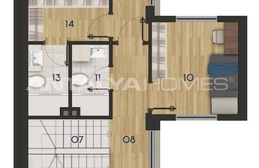 Роскошные Виллы с Крытой Автостоянкой в Дёшемеалты, Анталия 67