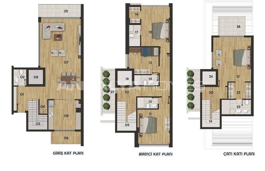 Роскошные Виллы с Крытой Автостоянкой в Дёшемеалты, Анталия 70