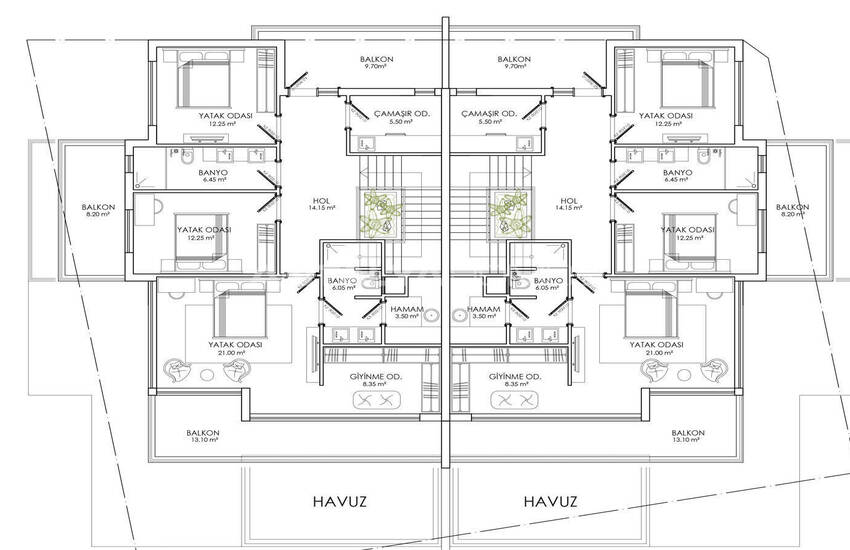Stilvolle Doppelvillen Mit Privatem Pool In Altinkale, Dösemealti 42