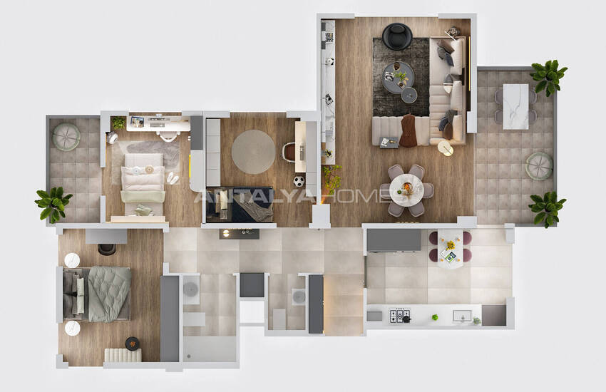 New Apartments in an Elite Complex in Antalya Aksu 17