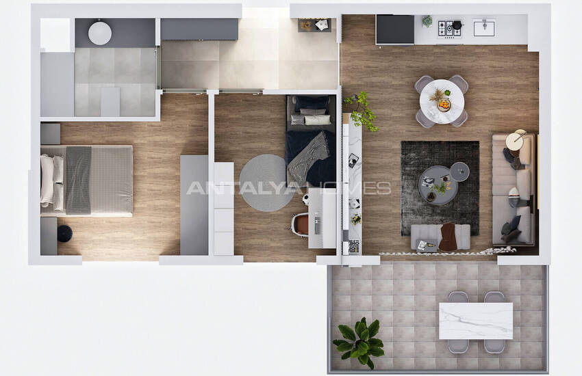 New Apartments in an Elite Complex in Antalya Aksu 19