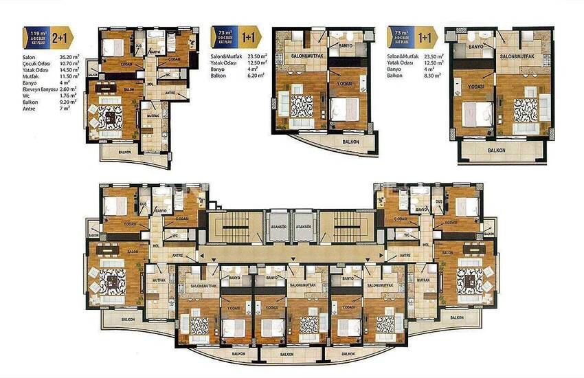آپارتمان شیک در داخل یک مجتمع در دوشمالتی آنتالیا واقع شده است 24