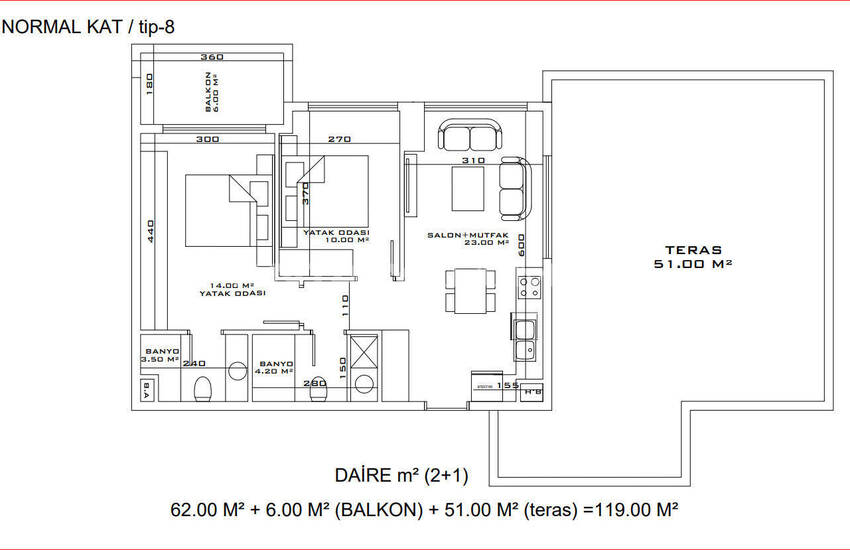 Aksu Altıntaş'ta Kolay Ödeme Olanağına Sahip Projeden Daireler 20
