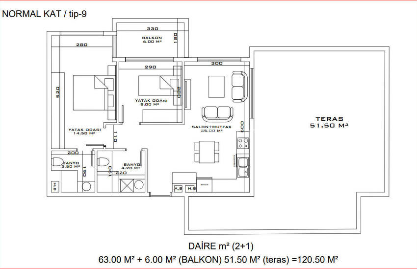 Aksu Altıntaş'ta Kolay Ödeme Olanağına Sahip Projeden Daireler 21