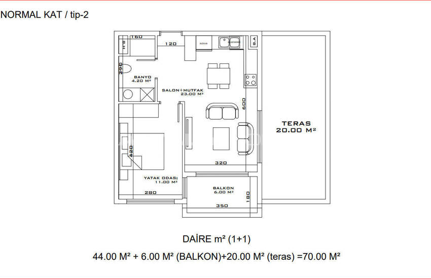Aksu Altıntaş'ta Kolay Ödeme Olanağına Sahip Projeden Daireler 17