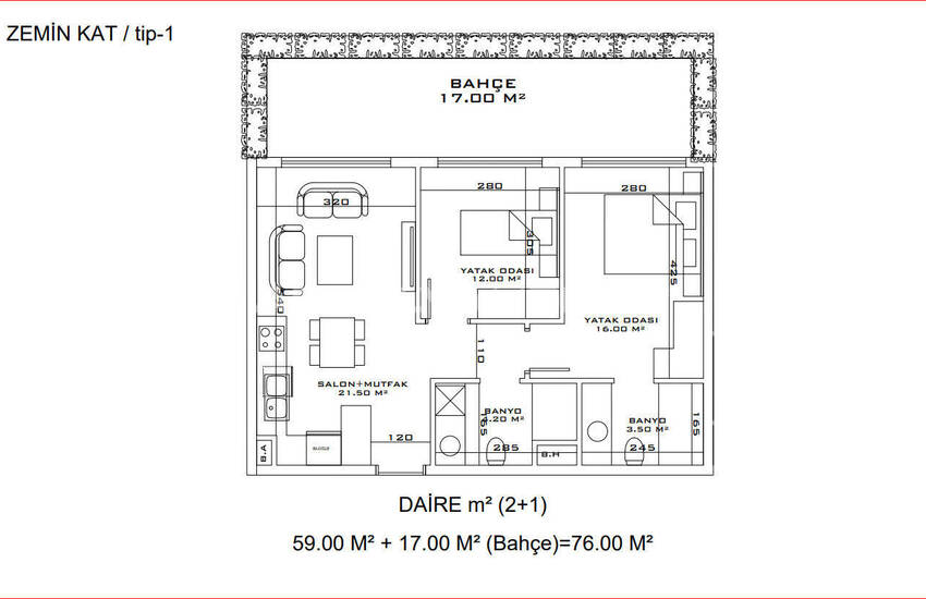 Aksu Altıntaş'ta Kolay Ödeme Olanağına Sahip Projeden Daireler 16