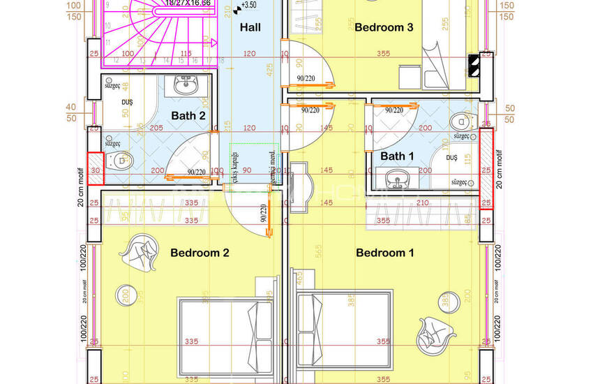 Duplex Villas with Private Pools in Belek Kadriye 74