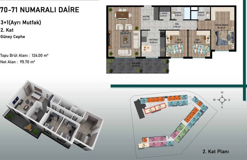 Bijzonder Ontwerp Zeezicht Appartementen In Antalya Aksu 26