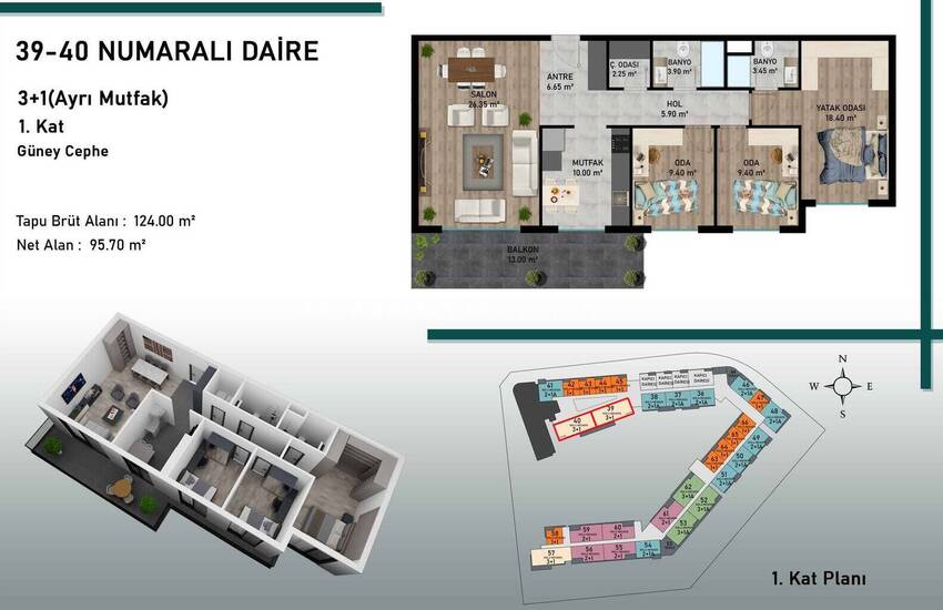 Bijzonder Ontwerp Zeezicht Appartementen In Antalya Aksu 21